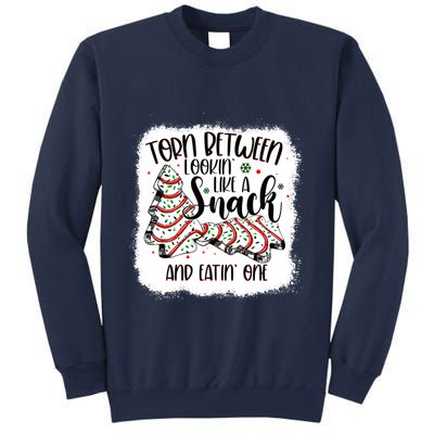 Christmas Tree Cake Torn Between Lookin Like A Snack Debbie Sweatshirt
