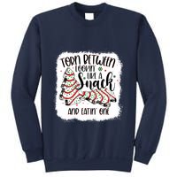 Christmas Tree Cake Torn Between Lookin Like A Snack Debbie Sweatshirt
