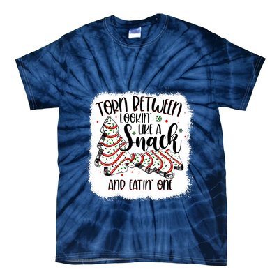 Christmas Tree Cake Torn Between Lookin Like A Snack Debbie Tie-Dye T-Shirt