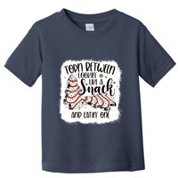 Christmas Tree Cake Torn Between Lookin Like A Snack Debbie Toddler T-Shirt