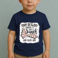 Christmas Tree Cake Torn Between Lookin Like A Snack Debbie Toddler T-Shirt
