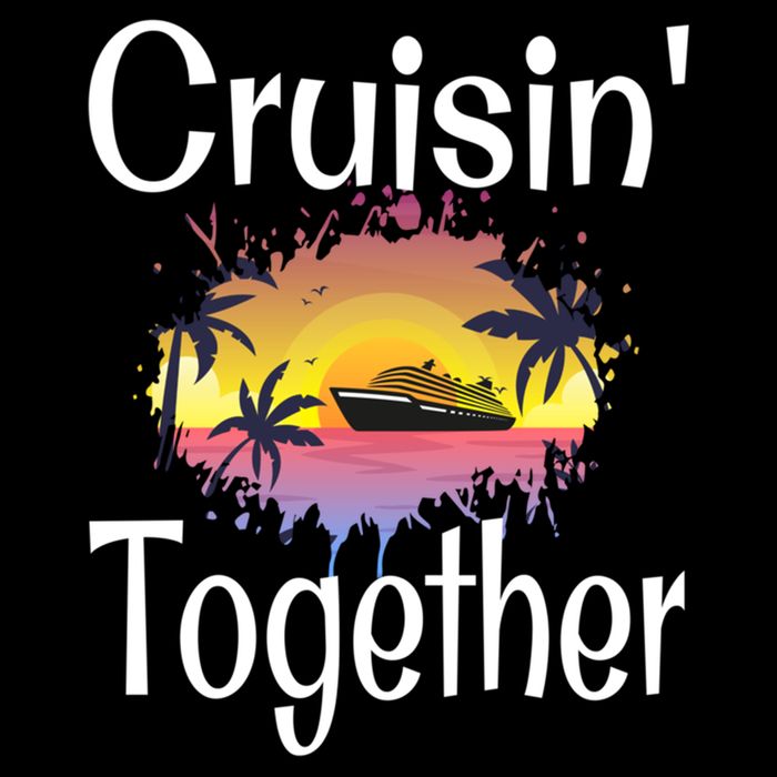 Cruisin Together Cruise Ship Vacation Couple Anniversary Cute Gift Doggie Tank