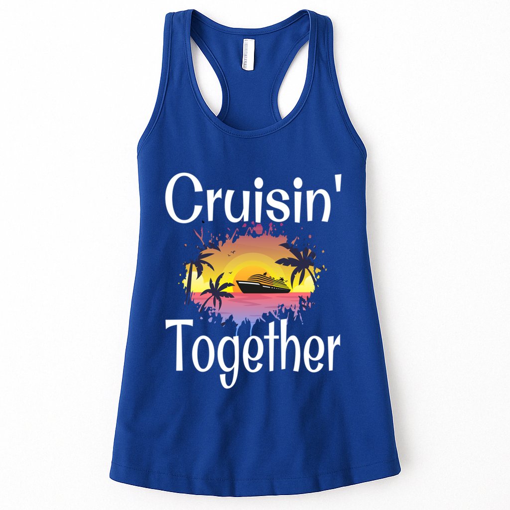 Cruisin Together Cruise Ship Vacation Couple Anniversary Cute Gift Womens Tank Top