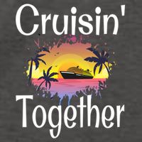 Cruisin Together Cruise Ship Vacation Couple Anniversary Cute Gift Vector Backpack