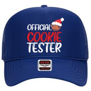 Cookie Tester Christmas Baking Crew Cute Baker Gift High Crown Mesh Back Trucker Hat