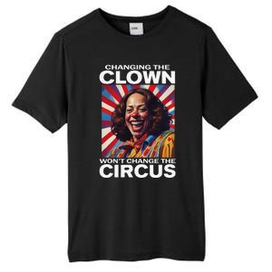 Changing The Clown WonT Change The Circus Kamala Clown Gift Tall Fusion ChromaSoft Performance T-Shirt