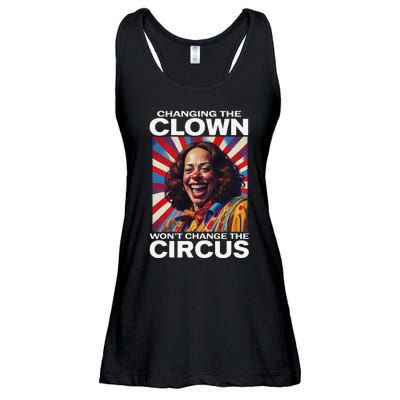 Changing The Clown WonT Change The Circus Kamala Clown Gift Ladies Essential Flowy Tank