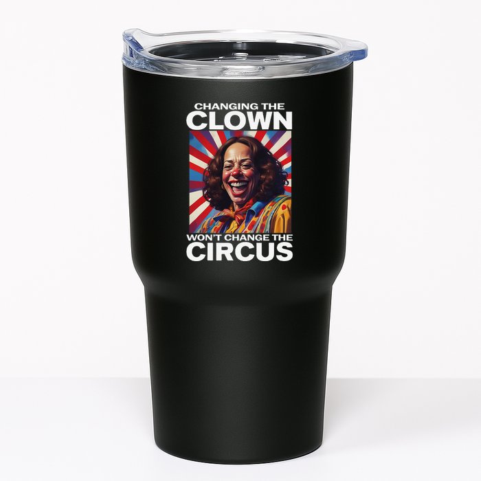 Changing The Clown WonT Change The Circus Kamala Clown Gift Tumbler