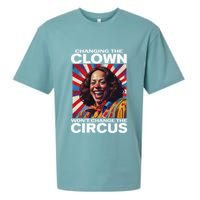 Changing The Clown WonT Change The Circus Kamala Clown Gift Sueded Cloud Jersey T-Shirt