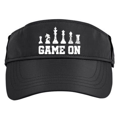 Chess Themed Chess Players With Chess Pieces Game On Adult Drive Performance Visor