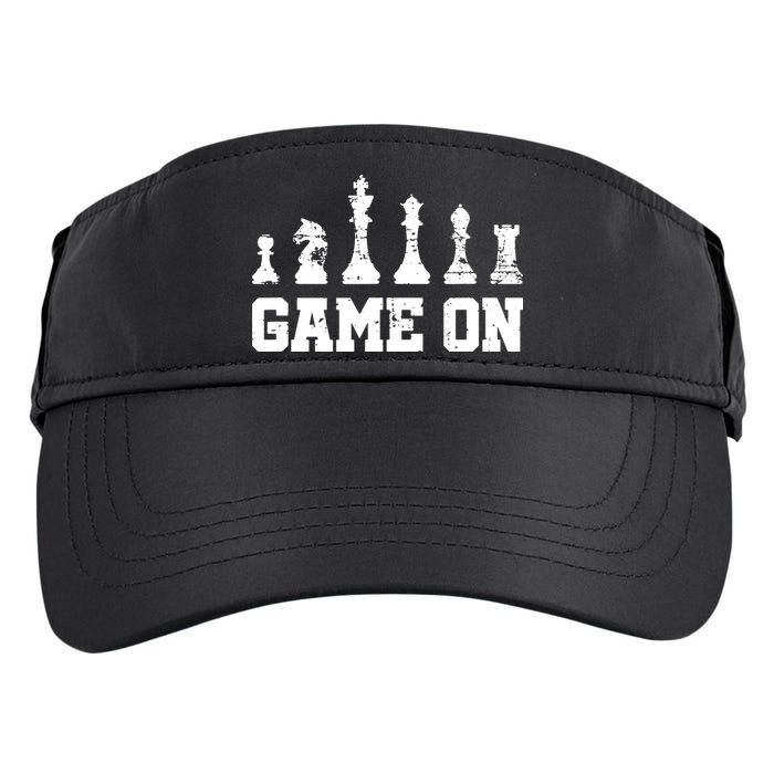 Chess Themed Chess Players With Chess Pieces Game On Adult Drive Performance Visor