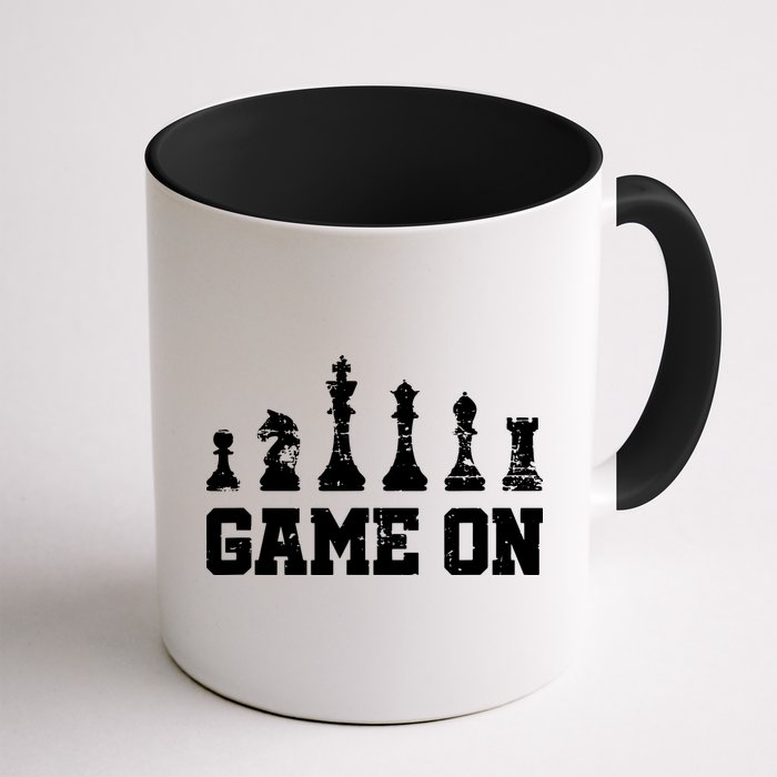 Chess Themed Chess Players With Chess Pieces Game On Mug