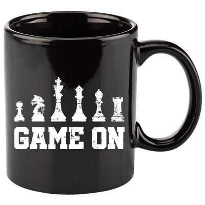 Chess Themed Chess Players With Chess Pieces Game On 11oz C Handle Ceramic Mug