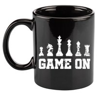 Chess Themed Chess Players With Chess Pieces Game On 11oz C Handle Ceramic Mug