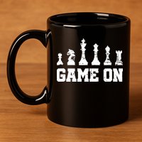 Chess Themed Chess Players With Chess Pieces Game On 11oz C Handle Ceramic Mug