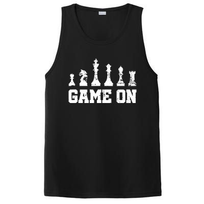 Chess Themed Chess Players With Chess Pieces Game On PosiCharge Competitor Tank