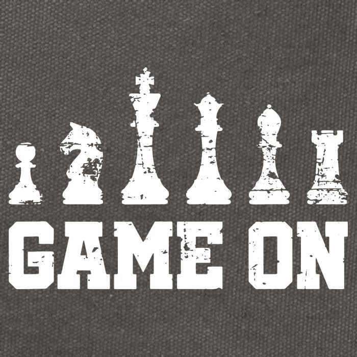 Chess Themed Chess Players With Chess Pieces Game On Cotton Canvas Backpack