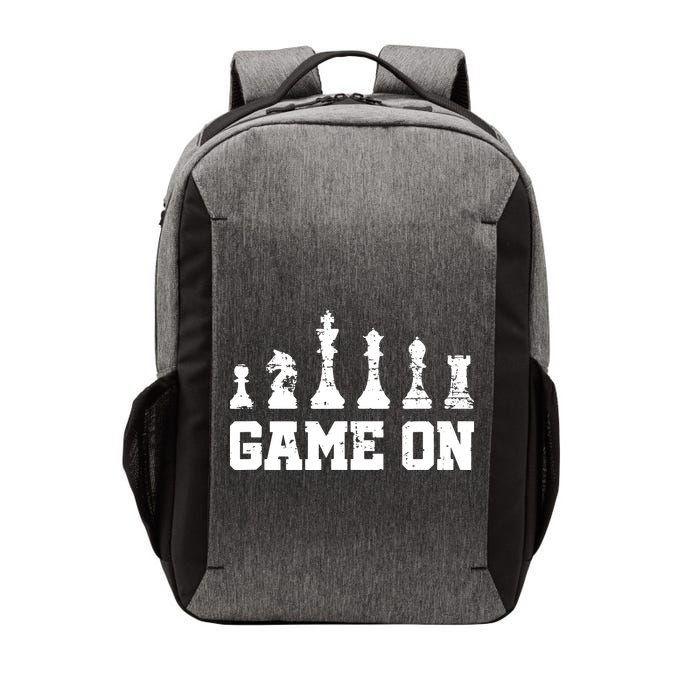 Chess Themed Chess Players With Chess Pieces Game On Vector Backpack