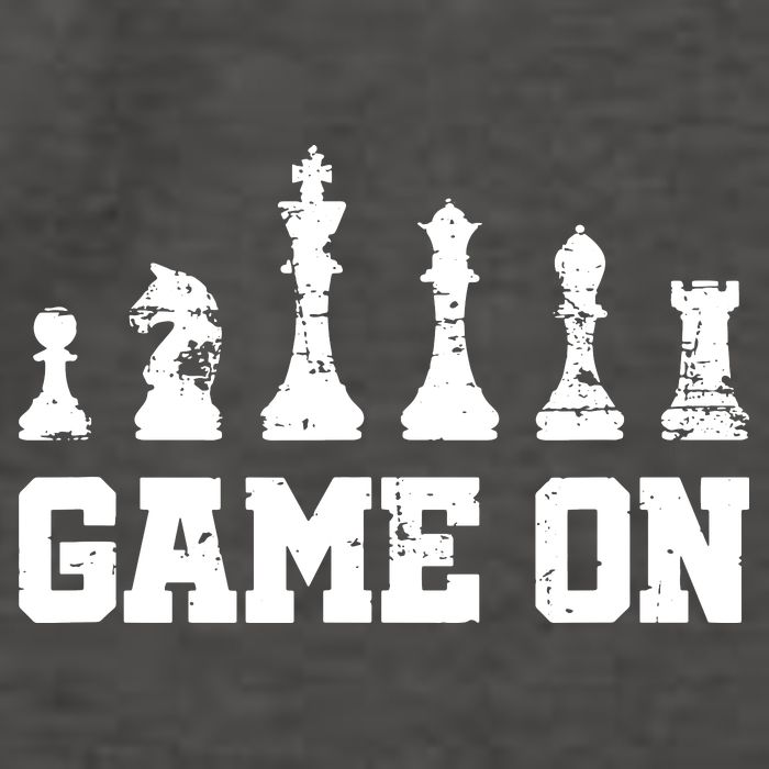 Chess Themed Chess Players With Chess Pieces Game On Vector Backpack