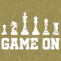 Chess Themed Chess Players With Chess Pieces Game On Garment-Dyed Women's Muscle Tee
