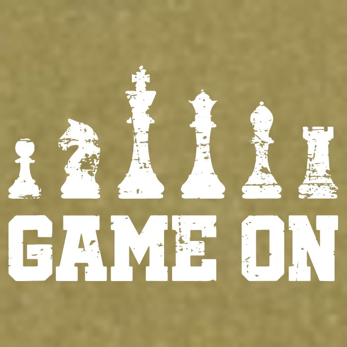 Chess Themed Chess Players With Chess Pieces Game On Garment-Dyed Women's Muscle Tee