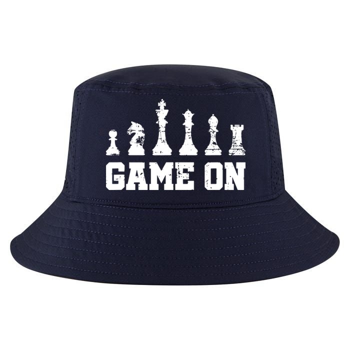 Chess Themed Chess Players With Chess Pieces Game On Cool Comfort Performance Bucket Hat