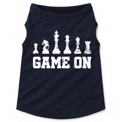 Chess Themed Chess Players With Chess Pieces Game On Doggie Tank