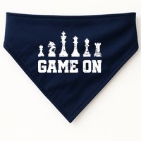 Chess Themed Chess Players With Chess Pieces Game On USA-Made Doggie Bandana