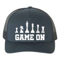 Chess Themed Chess Players With Chess Pieces Game On Yupoong Adult 5-Panel Trucker Hat