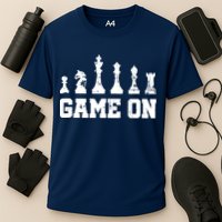 Chess Themed Chess Players With Chess Pieces Game On Performance Shirt