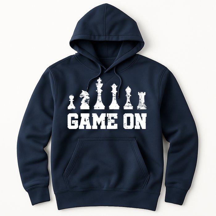 Chess Themed Chess Players With Chess Pieces Game On Hoodie