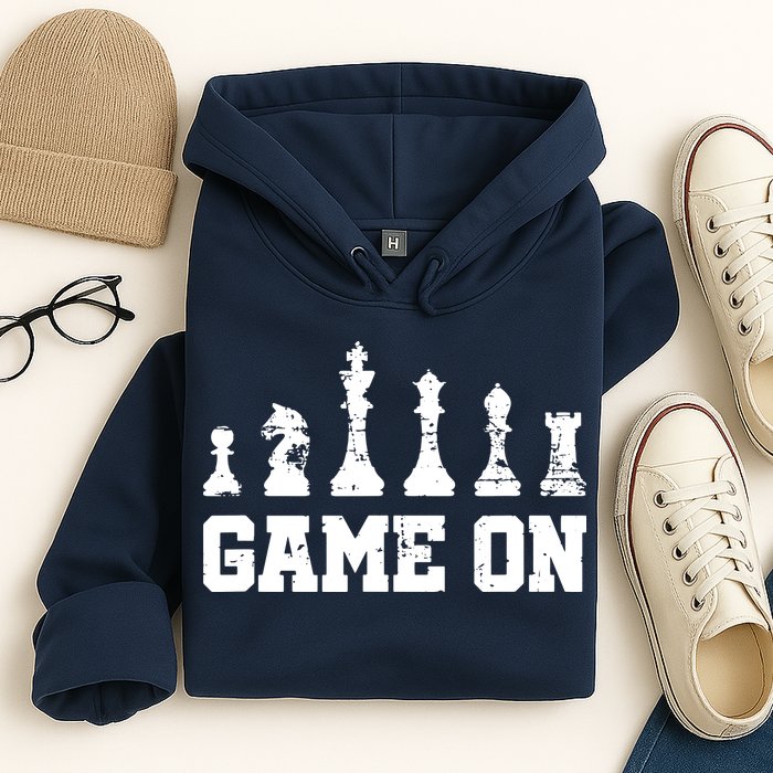 Chess Themed Chess Players With Chess Pieces Game On Hoodie