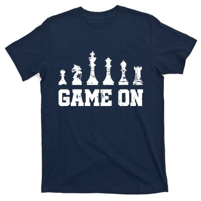 Chess Themed Chess Players With Chess Pieces Game On T-Shirt