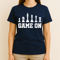 Chess Themed Chess Players With Chess Pieces Game On T-Shirt