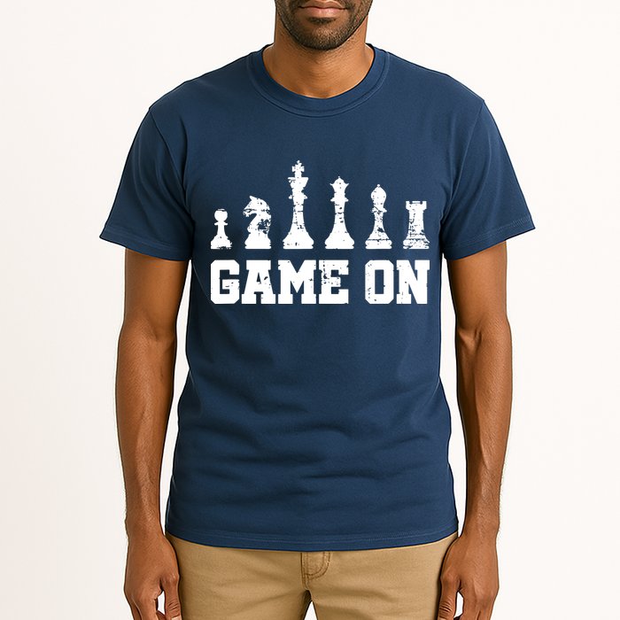 Chess Themed Chess Players With Chess Pieces Game On Tall T-Shirt