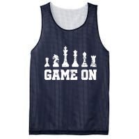 Chess Themed Chess Players With Chess Pieces Game On Mesh Reversible Basketball Jersey Tank