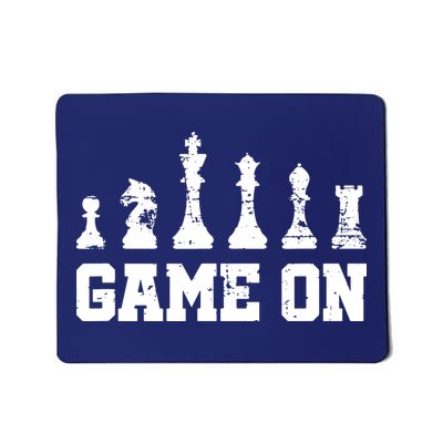 Chess Themed Chess Players With Chess Pieces Game On Mousepad