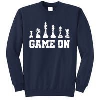 Chess Themed Chess Players With Chess Pieces Game On Tall Sweatshirt