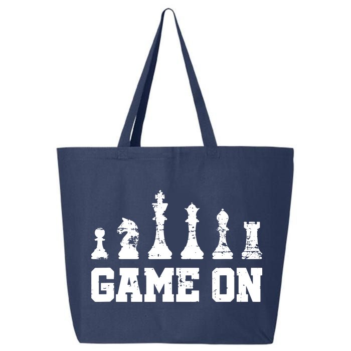 Chess Themed Chess Players With Chess Pieces Game On 25L Jumbo Tote