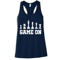 Chess Themed Chess Players With Chess Pieces Game On Womens Tank Top