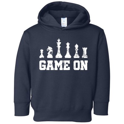 Chess Themed Chess Players With Chess Pieces Game On Toddler Hoodie