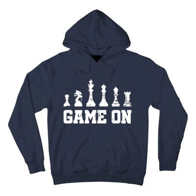 Chess Themed Chess Players With Chess Pieces Game On Tall Hoodie