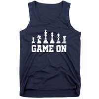 Chess Themed Chess Players With Chess Pieces Game On Tank Top