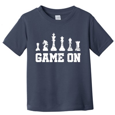 Chess Themed Chess Players With Chess Pieces Game On Toddler T-Shirt