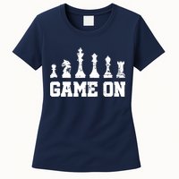 Chess Themed Chess Players With Chess Pieces Game On Womens T-Shirt