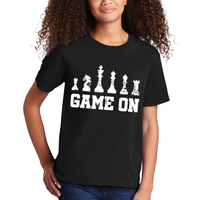 Chess Themed Chess Players With Chess Pieces Game On Kids T-Shirt