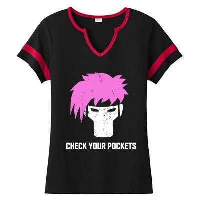 Channing Tatum Check Your Pockets Ladies Halftime Notch Neck Tee