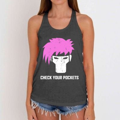 Channing Tatum Check Your Pockets Women's Knotted Racerback Tank