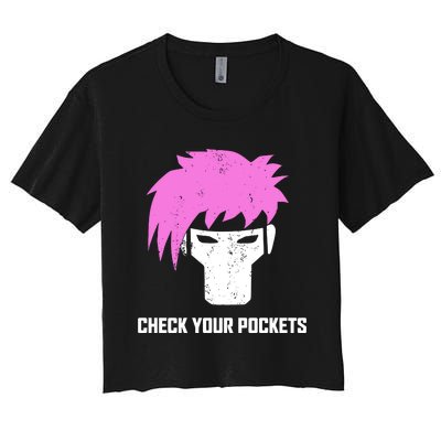 Channing Tatum Check Your Pockets Women's Crop Top Tee