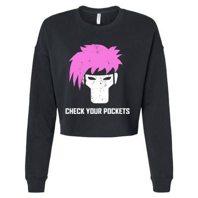 Channing Tatum Check Your Pockets Cropped Pullover Crew